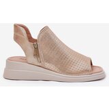 Boto Women's Wedge Sandals Gold Mevinette | shoptok.hr