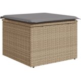  6-dijelni set vrtnih sofa s jastucima bež od poliratana 65.5 x 62 x 69 cm | shoptok.hr