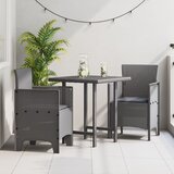 vidaXL Vrtni stol Komplet 2 Svetlo siva, Antracit Polipropilen Standard | Shoptok.si