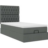 vidaXL otomanski okvir kreveta s madraca tamnosivi 80x200cm od tkanine | shoptok.hr