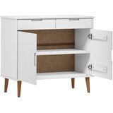  Komoda MOLDE bijela 90 x 40 x 80 cm od masivne borovine | Eponuda.com