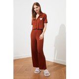 Trendyol Cinnamon Camisole Knitted Pajamas Set | Shoptok.si