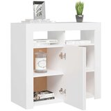 vidaXL komoda z LED lučkami bela 80x35x75 cm | Shoptok.si
