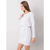 RUE PARIS Dress-RV-SK-6037.18X-light gray | Shoptok.si