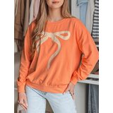DStreet Bluza damska one size oversize SOFTTIE pomarańczowa | shoptok.hr