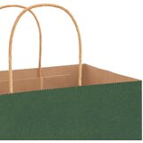  Papirnate vrećice 250 kom s ručkama zelene 54x15x49 cm | shoptok.hr
