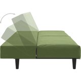  Kavč dvosed z ležiščem svetlo zelen žamet | Shoptok.si