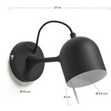 Kave Home Črna stenska svetilka Lucilla – | Shoptok.si