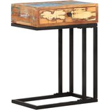 vidaXL Stranska mizica U-oblike 45x30x61 cm trpredelan les | Shoptok.si