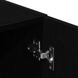 vidaXL 2-dijelni set kuhinjskih ormarića od crnog konstruiranog drva | shoptok.hr