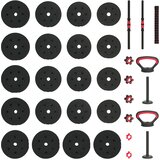  4-u-1 set bućica 40kg Crna i crvena Cement i pijesak od željeza | shoptok.hr