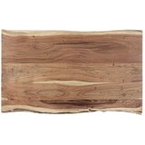 BIZZOTTO Črna/v naravni barvi klubska mizica z mizno ploščo iz akacije 65x115 cm Aron – | Shoptok.si