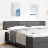  LED glava kreveta s LED trakama Tamno siva 200 cm tkanina | shoptok.hr