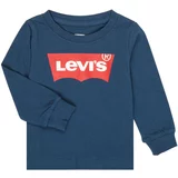 Levi's Majice z dolgimi rokavi BATWING TEE LS Modra