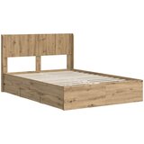  Krevetna konstrukcija s pohranom i uzglavljem Artisan Oak | shoptok.hr