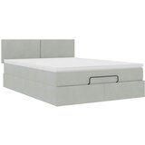  Otomanski krevet s madracem i LED 140x200 cm baršunasti | shoptok.hr