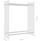  Stalak za drva za ogrjev prozirni 80x35x100 cm kaljeno staklo | shoptok.hr