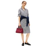 Tommy Hilfiger prugasta midi košulja-haljina cene