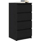 vidaXL Komoda črni hrast 37,5x35x76 cm inženirski les | Shoptok.si