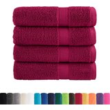 Furnova Premium kopalne brisače SOLUND 4 kosi bordo 100x150 cm 600 gsm, (21916778) | Shoptok.si