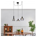 Opviq Visilica MEZOPOTAMIJA crna, metal, promjer 114 cm, visina 130 cm, podesiva visina, duljina kable 180 cm, 3 x E27 40 W, Mezopotamya - N-1291 Cijene