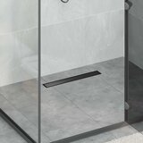  2 u 1 odvod za tuš Crna 50 cm Nehrđajući čelik 304 | shoptok.hr