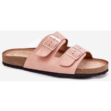 Boto Women's Cork Platform Slippers With Buckles Pink Evisolla | Eponuda.ba