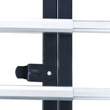 vidaXL Zložljiv transportni voziček 150 kg aluminij srebrn | Shoptok.si