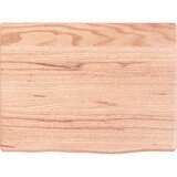  Zidna polica svjetlosmeđa 40 x 30 x 2 cm od obrađene hrastovine | shoptok.hr