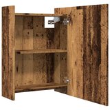  Kupaonski ormarić s ogledalom staro drvo 62,5x20,5x64 cm | shoptok.hr