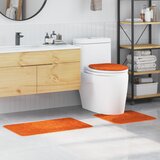 vidaXL Oranžna Mikrovlakna Srednja Kopalna preproga Pravokotna | Shoptok.si