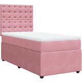 Box spring krevet s madracem ružičasti 90x200 cm baršunasti | shoptok.hr