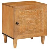 vidaXL Nočna omarica Svetlo rjava 40 x 33 x 46 cm trden mangov les | Shoptok.si