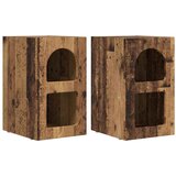  Noćni ormarić 2 pcs Staro drvo 29,5 x 33,5 x 50 cm | shoptok.hr