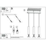  Obesna svetilka LAGOS 3 polirano zlato, (21347677) | Shoptok.si