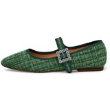 Resti Women's checkered ballet flats with a buckle and strap Riffos | Shoptok.si