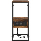  Noćni ormar s ladicama Dimljeni hrast 41.5 x 26 x 60.5 cm | shoptok.hr