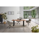 Livetastic JEDILNA MIZA, trd les akacija črna, barve akacije | Shoptok.si