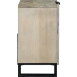 vidaXL Ormarić za umivaonik s policom s pohranom s vratima Smeđa, Crna 62 x 33 x 58 cm | shoptok.hr