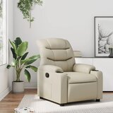 Maison Chic Počivalnik - Relax naslanjač krem umetno usnje, (22040188) | Shoptok.si