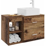  Set namještaja za kupaonicu 2 kom. Staro drvo Konstruirano drvo Smeđa 53 x 35 x 80 cm | Shoptok.si