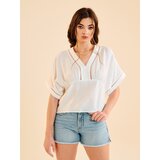 Sinsay Bluza s rupičastim umetkom | shoptok.hr