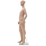  Dječja lutka za izlog sa staklenim postoljem bež 140 cm | shoptok.hr