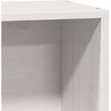 vidaXL Knjižna postelja brez vzmetnice bela 100x200 cm trdna borovina | Shoptok.si