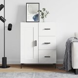 Maison Chic Komoda - Predalnik bela 69,5x34x90 cm inženirski les, (21716328) | Shoptok.si