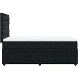 vidaXL box spring krevet s madracem crni 80 x 200 cm baršunasti | shoptok.hr