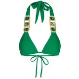 Moda Minx Bikini gornji dio 'Boujee' zlatna / travnato zelena