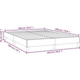  Okvir za krevet bez madraca svjetlosivi 140 x 190 cm od tkanine | shoptok.hr
