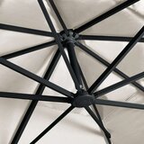  Konzolni vrtni suncobran LED sa stupom 400x300 cm boja pijeska - Pijesak 400 x 300 cm (7 x 5 cm) 1 | shoptok.hr