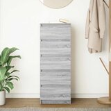  Komoda s ladicama Siva Sonoma 37,5x35x99 cm Konstruirano drvo | shoptok.hr